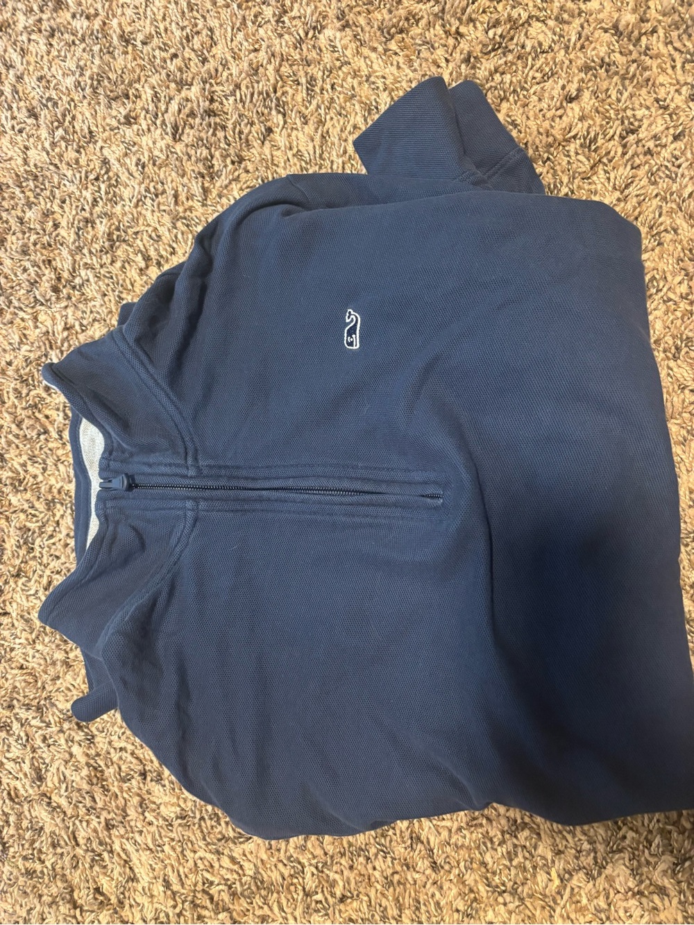 Vineyard Vines Men's Navy Half-Zip Sweater